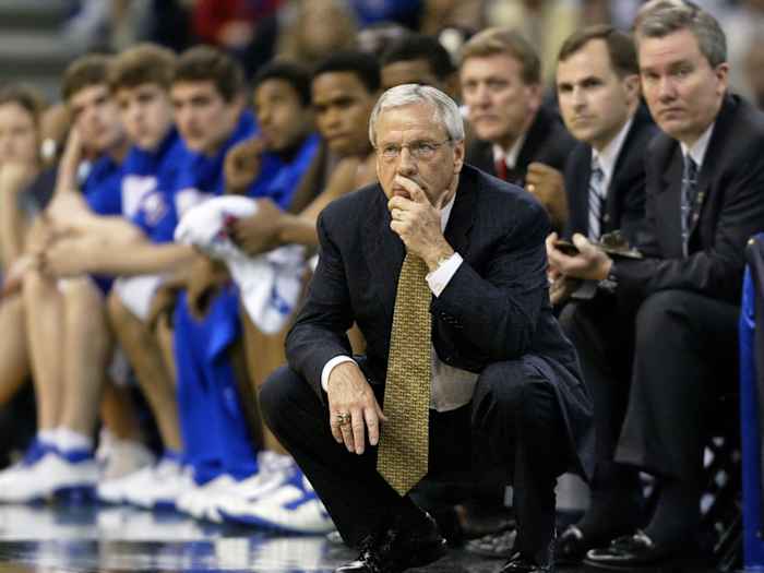 Kansas basketball coach Roy Williams